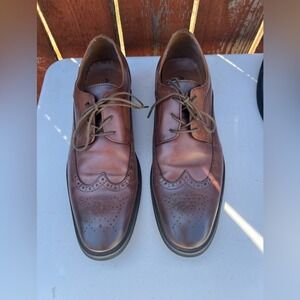 Aldo Men's Oxford Dressy Brown Faux Leather Shoes Size 12
